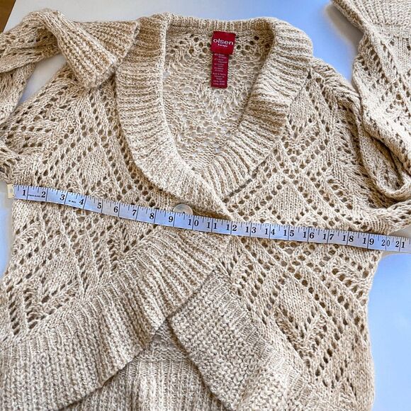 Vintage Y2K 90s Olsen Europe Gold Knit Cardigan L - Picture 4 of 6